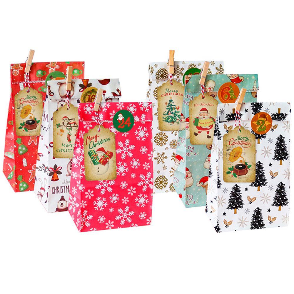 Set 50 Thẻ Giấy Kraft Trang Trí Cây Thông Noel DIY