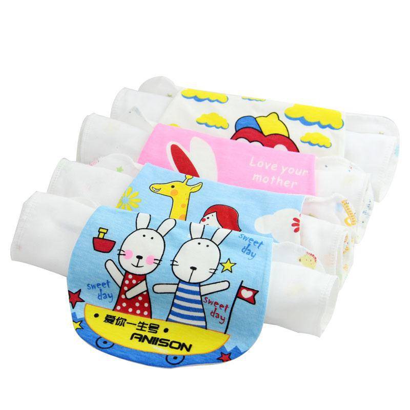 Đệm Cotton Thấm Hút Mồ Hôi Họa Tiết Hoạt Hình Xinh Xắn Dành Cho Bé 0-6 Tuổi