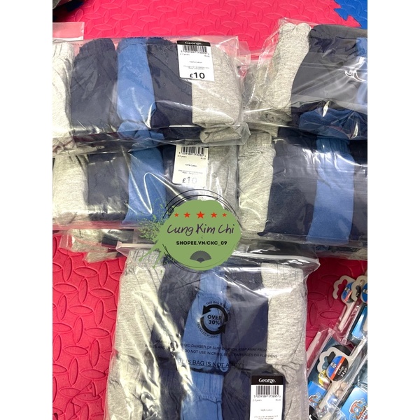 TÁCH SET 5 quần đùi cotton boxer cho bé George UK