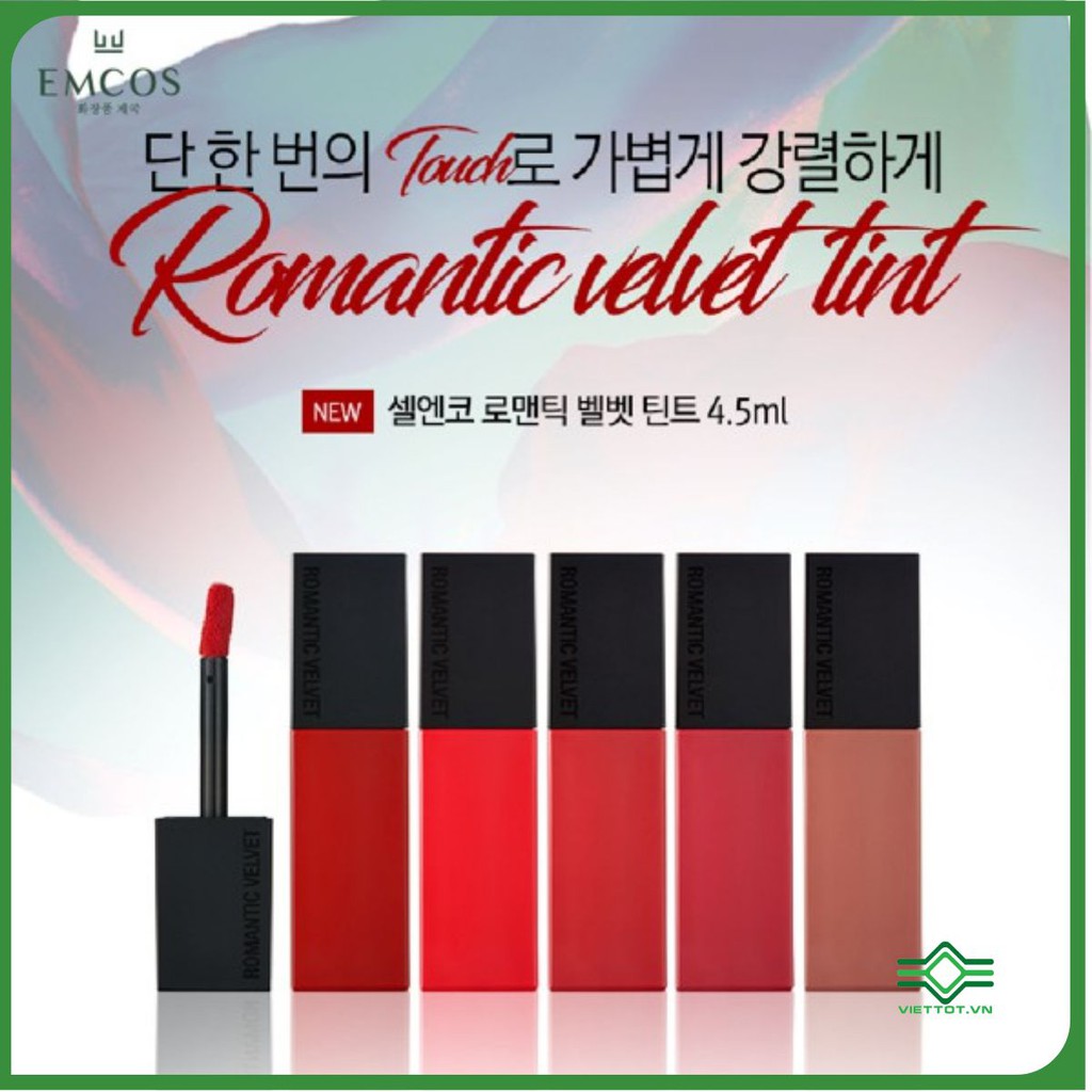 SON KEM LÌ ROMANTIC VELVET TINT cao cấp nhập khẩu chính hãng Hàn Quốc HH-SONCELVT