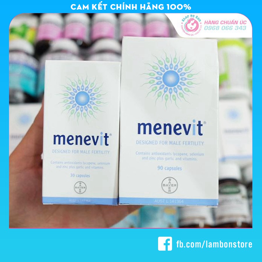 [Có Tem Chemist] Menevit - Vitamin tổng hợp cho nam giới (30/90 viên) - Xuất xứ Úc Chính Hãng