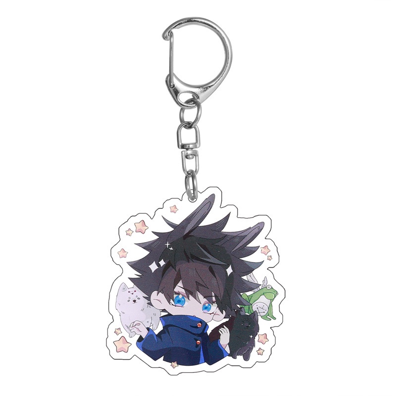 Móc Khóa Acrylic Hình Jujutsu Kaisen Satoru Gojou Itadori Yuuji Fushigura Megumi Nobara Kugisaki