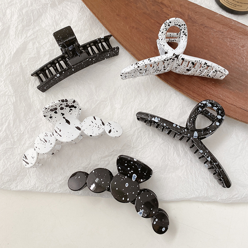 Kẹp tóc càng cua cỡ lớn phong cách Hàn Quốc xinh xắn thời trang