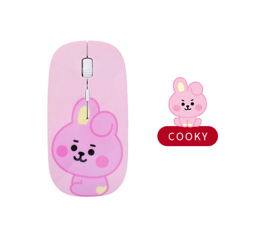 Chuột Bluetooth không dây họa tiết nhân vật Bts Bt21