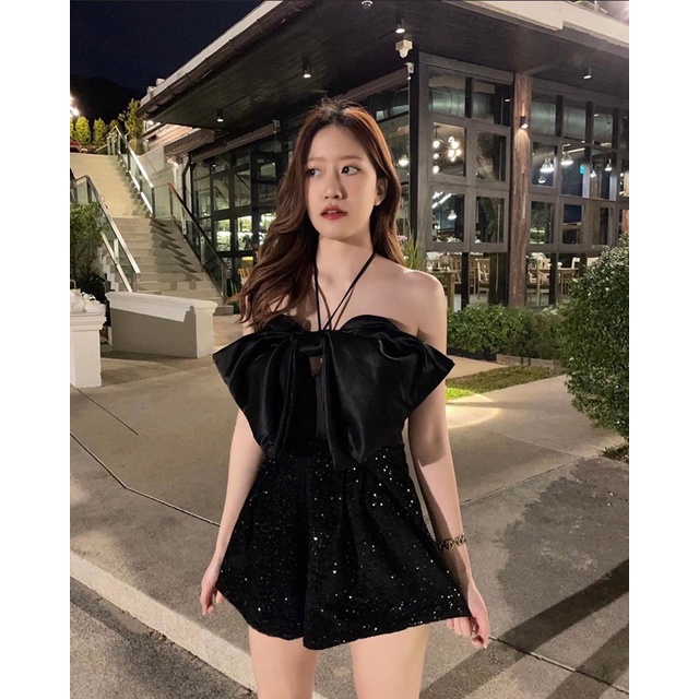 jum yếm nơ đen lấp lánh Felicia_thelabel ( có sẵn )