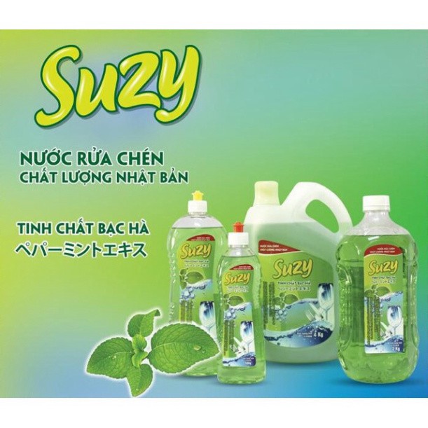 Nước rửa chén bát Suzy 4kg chất lượng NHẬT BẢN