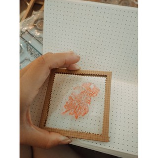 Cán dấu thủy tinh con dấu silicon clear stamp