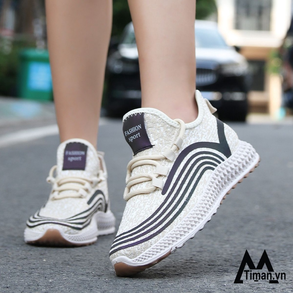 Giày thể thao nữ, sneaker TIMAN HT02 thời trang chống trượt bảo hành 1 năm