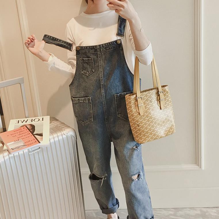 Quần Yếm Jean Bigsize Rách Gối Cá Tính MPS19 - Mery Shoes | BigBuy360 - bigbuy360.vn