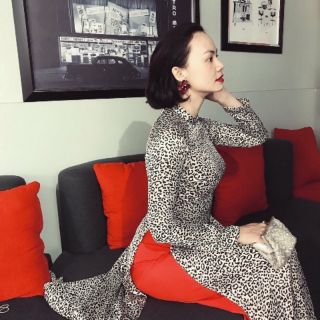 Vải áo dài họa tiết beo