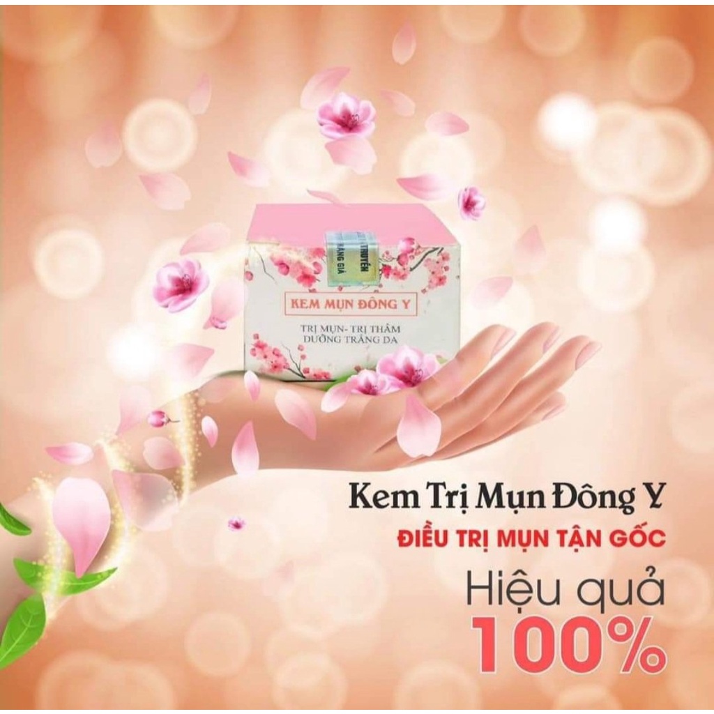 Kem mụn Đông y Hoa Đào làm sạch mụn, dưỡng trắng da, mờ nám