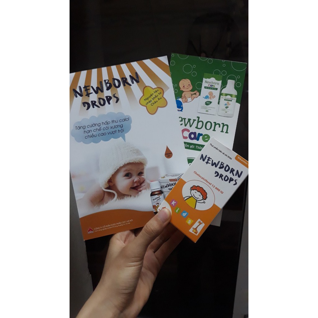 [CAM KẾT CHÍNH HÃNG] Vitamin D3 - Newborn Drops tăng cường hấp thu calci, hỗ trơ thiếu ZVitamin D ở trẻ