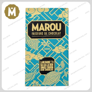 Marou chocolate lam dong 74% socola đen - thanh 24g/80g - socola marou lâm đồng 74% cacao vị thơm ngon hấp dẫn