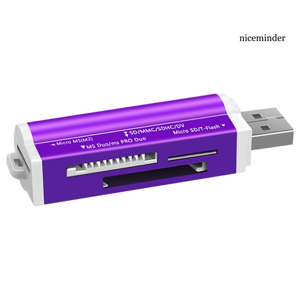 Đầu Đọc Thẻ Nhớ NM-4 Trong 1 USB TF / Micro-SD / MS / M2 Cho Máy Tính