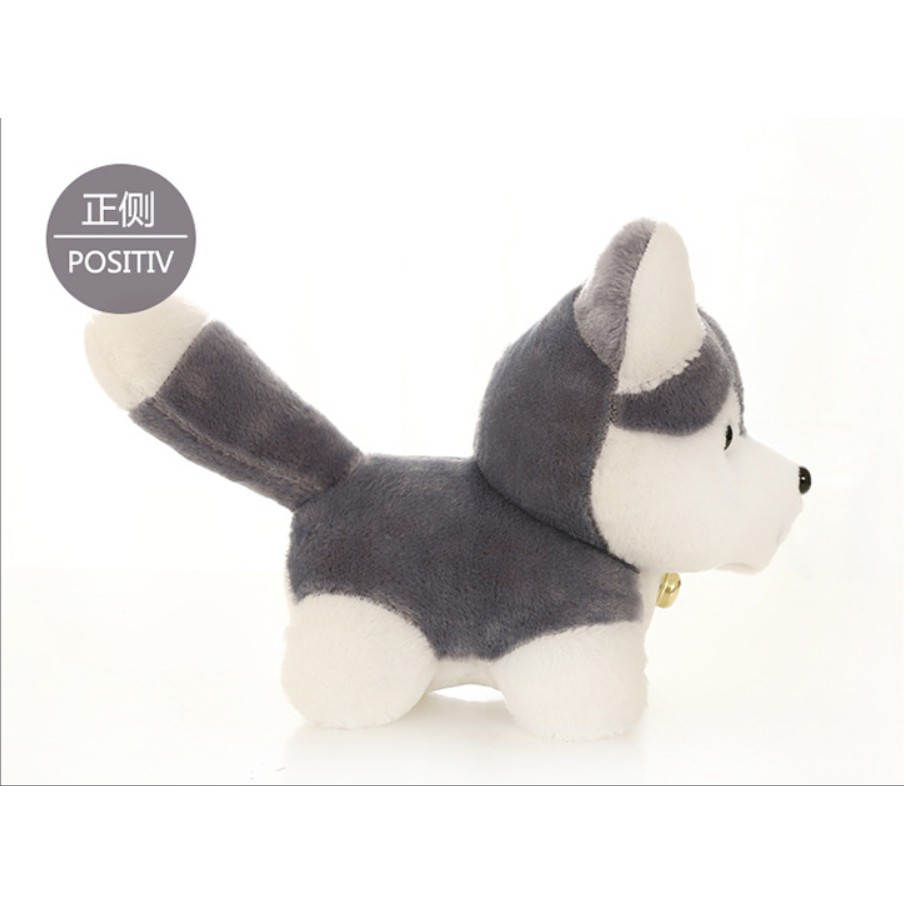 Thú nhồi bông hình chó Husky 25cm