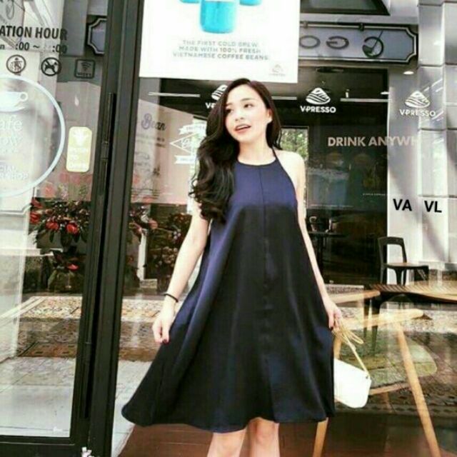 Đầm cát Hàn vải dày đẹp