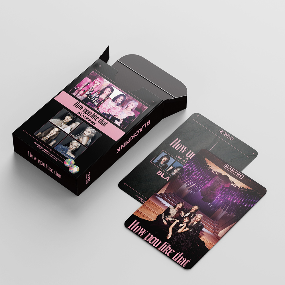 READY STOCK 54sheets/set BLACKPINK JISOO LISA JENNIE ROSÉ How You Like That LOMO Card HD Photo Cards Concert Postcard Blackpink Fan Gift