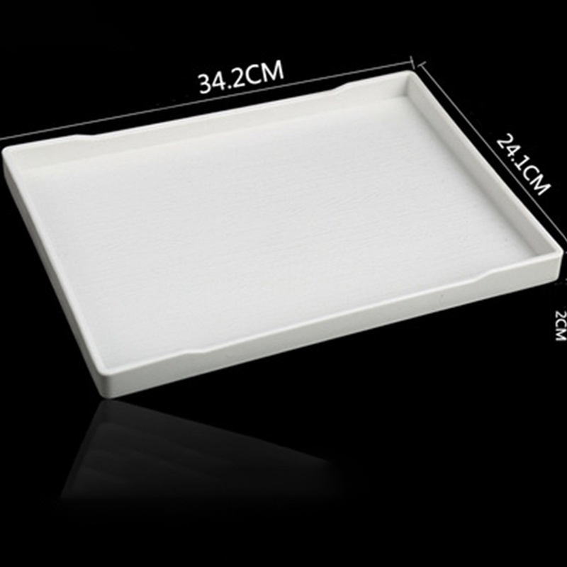 Khay Nhựa Melamine Hình Chữ Nhật Phục Vụ Thức Ăn