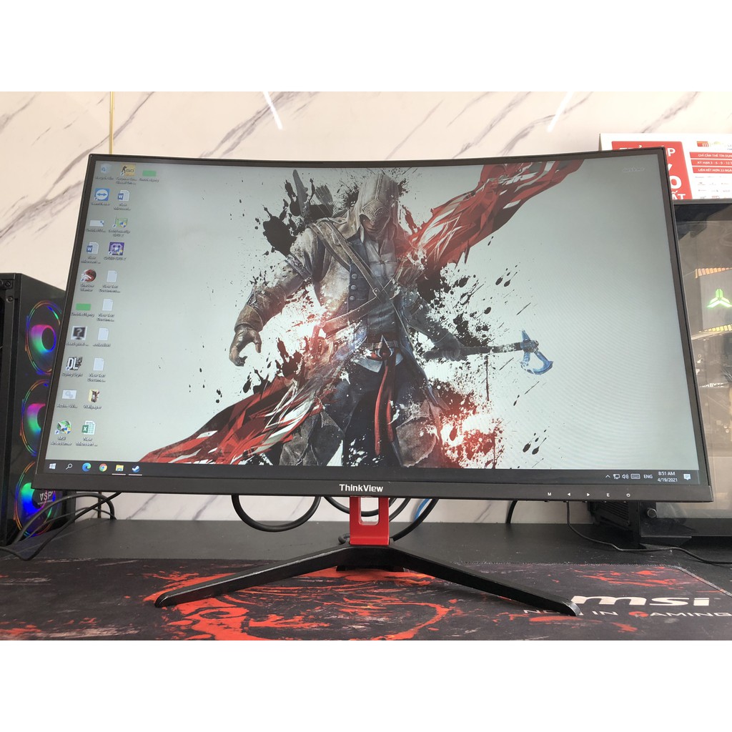 Màn hình LCD 27'' ThinkView CA27 FHD/ 75Hz Gaming Monitor Cong | BigBuy360 - bigbuy360.vn