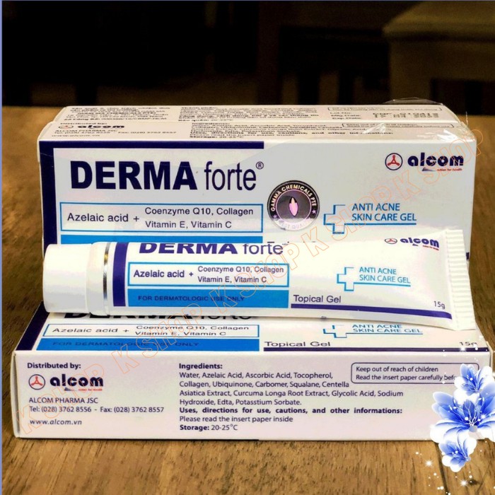 Gel MỤN Derma Forte giúp ngăn ngừa và giảm loại mụn trứng cá, mụn đầu đen, mụn đầu trắng mờ thâm liền sẹo | BigBuy360 - bigbuy360.vn
