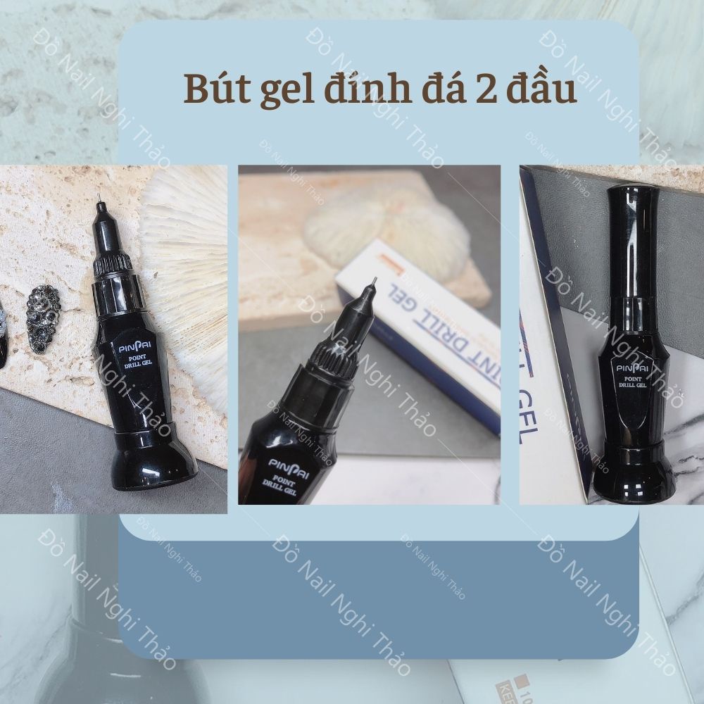 Bút gel đính đá nail 2 đầu