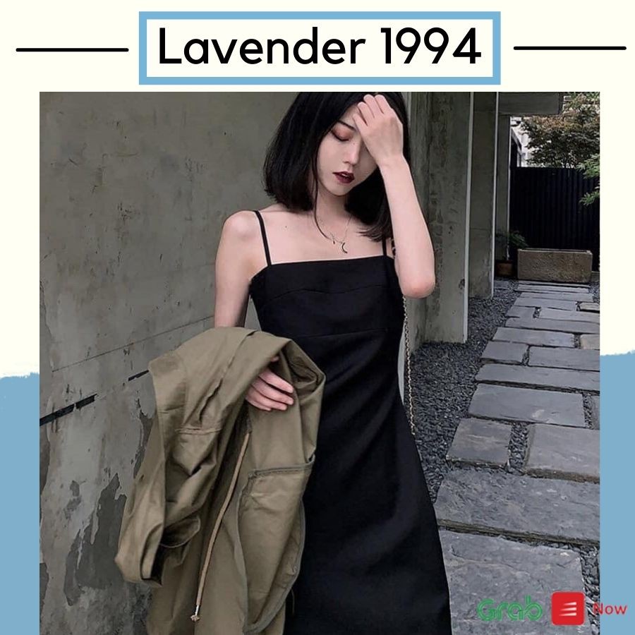 [QUÀ TẶNG DÂY BUỘC TÓC BẠN NHÉ] Váy 2 dây trơn đen dáng chữ a, váy 2 dây phong cách cá tính (Hàng có sẵn)