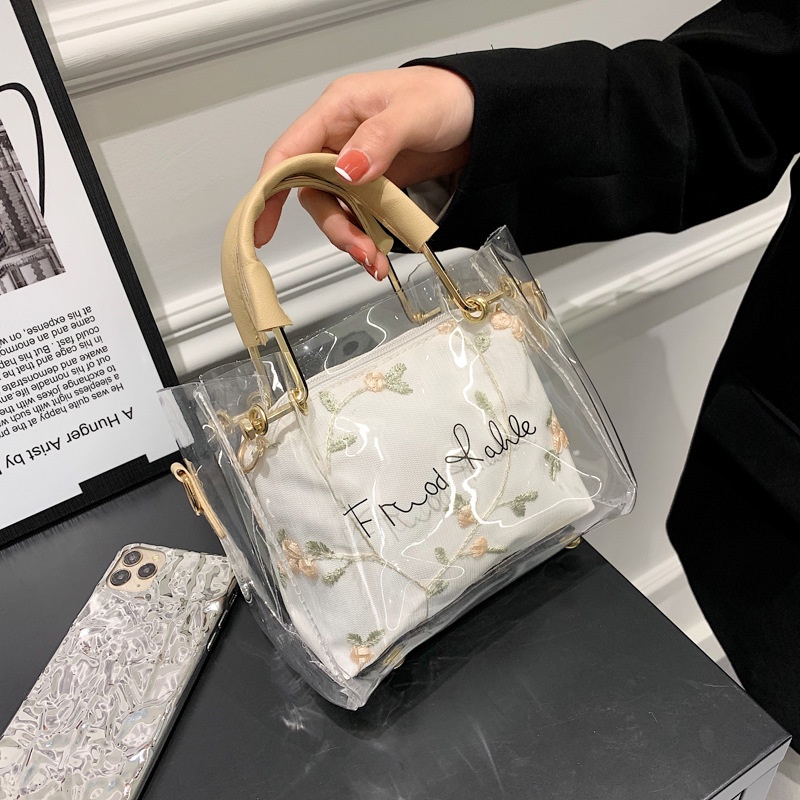 Túi Đeo Chéo Hình Vuông Nhỏ Trong Suốt Thời Trang Hàn Quốc Mùa Hè 2022