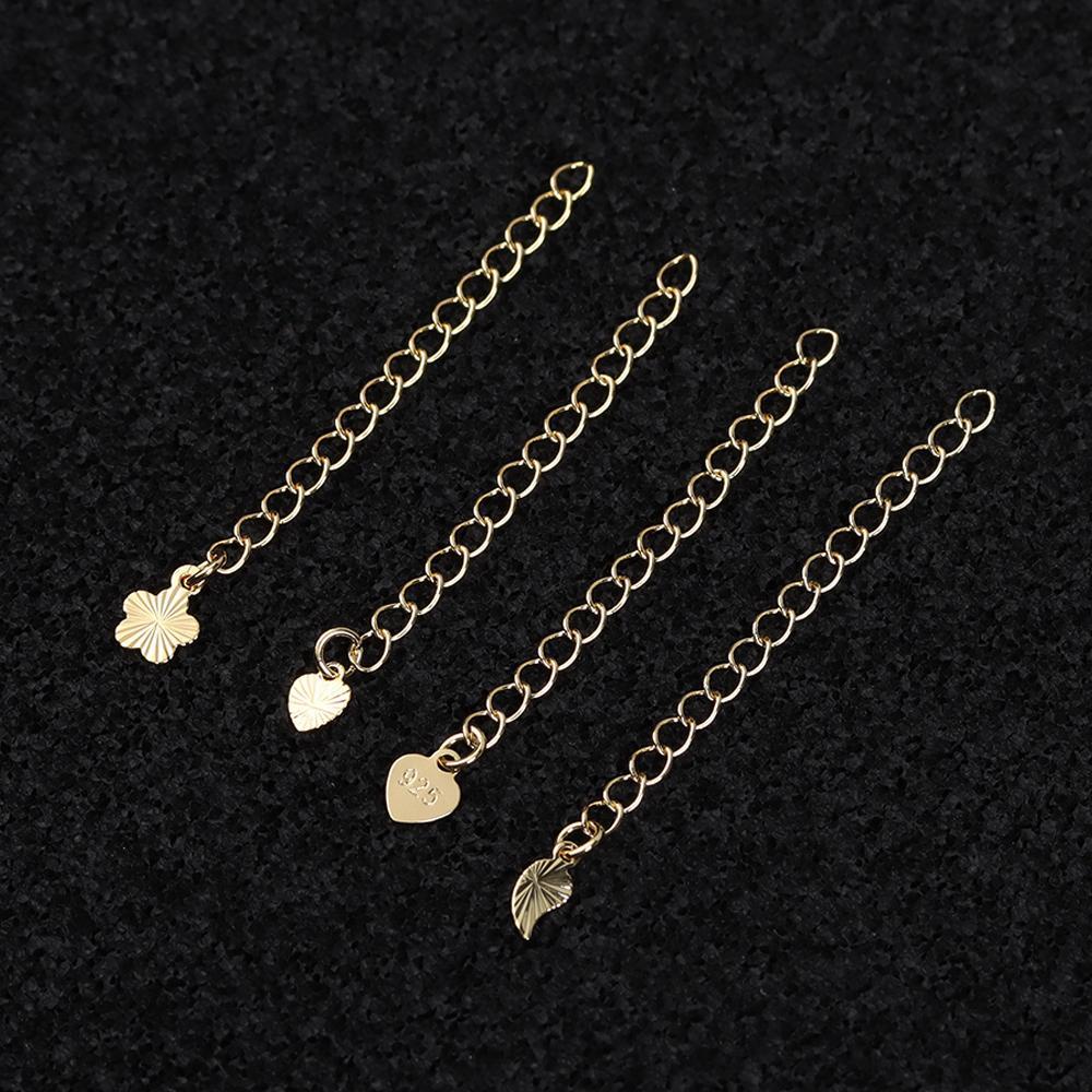 PINEVN Set 5 Đuôi Dây Xích Nối Dài Trang Sức Mạ Vàng 18k