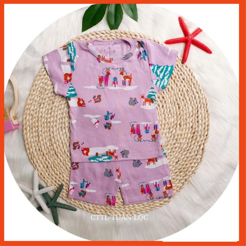 Bộ hè bé trai + bé gái  cotton 4 c cao cấp size 6-15kg (MÀU NGẪU NHIÊN) @ !