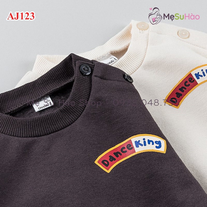 Set nỉ bông siêu xinh siêu ấm áp Cordi-i Hàn Quốc  mã AJ123