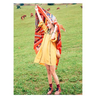 Boho Style | Váy dầm boho thổ cẩm