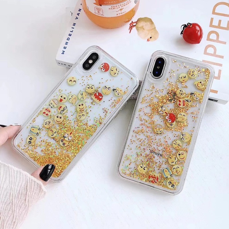 Ốp điện thoại cát chảy lấp lánh dễ thương cho iPhone X XR XS Max 8 7 6 6S Plus