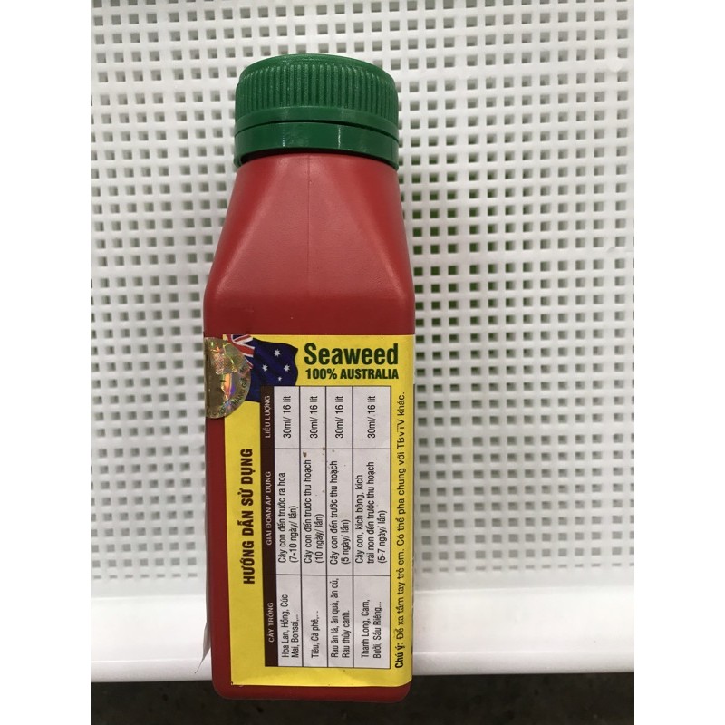 Phân bón chiết xuất từ tảo biển SEASOL chai 250ml, tốt rễ nhanh, đẻ nhánh khoẻ