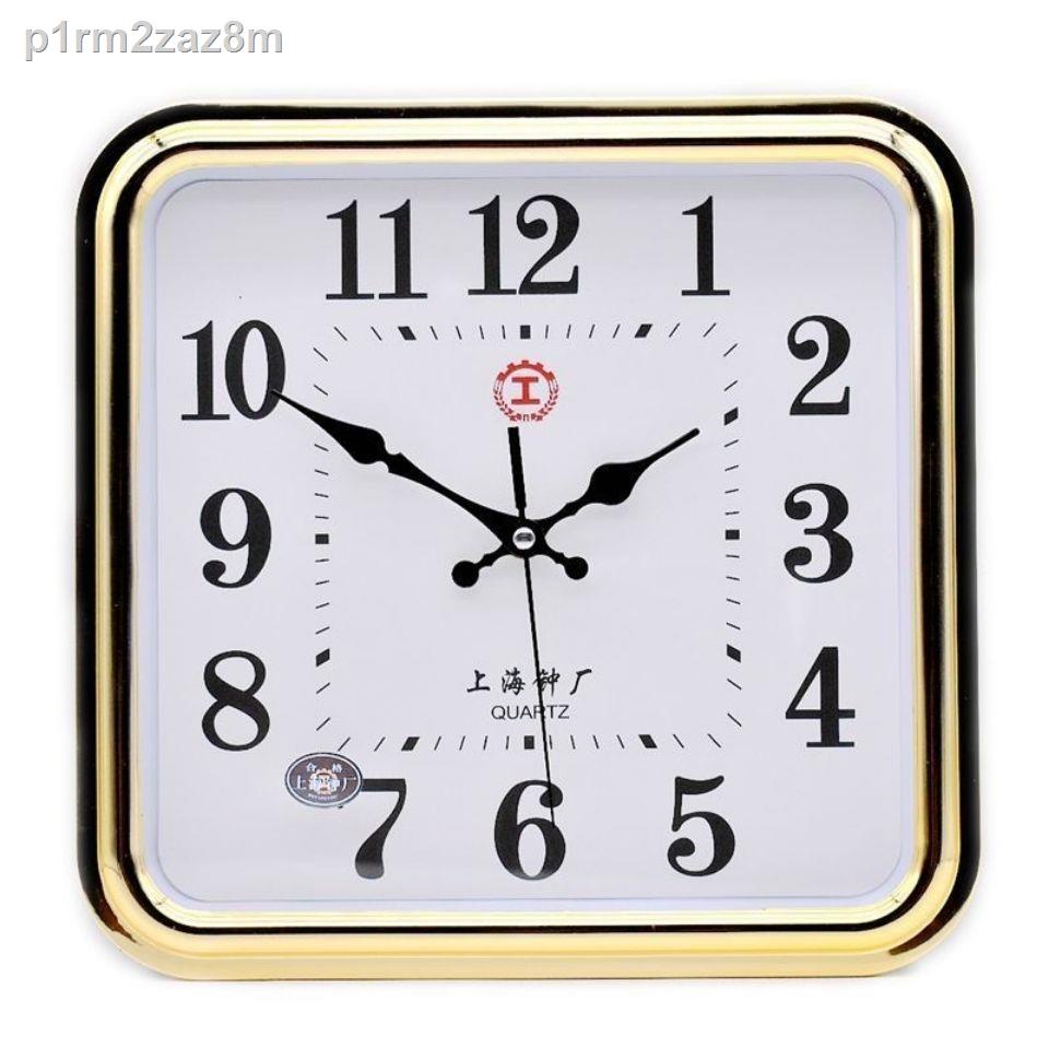 ๑Nhà máy đồng hồ Thượng Hải 14 inch chất lượng im lặng đồng hồ treo tường phông chữ lớn phòng khách phòng ngủ văn phòng