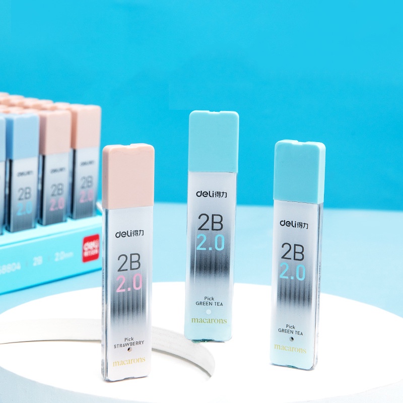 Hộp 8 ruột bút chì 2.0mm 2B tiện lợi