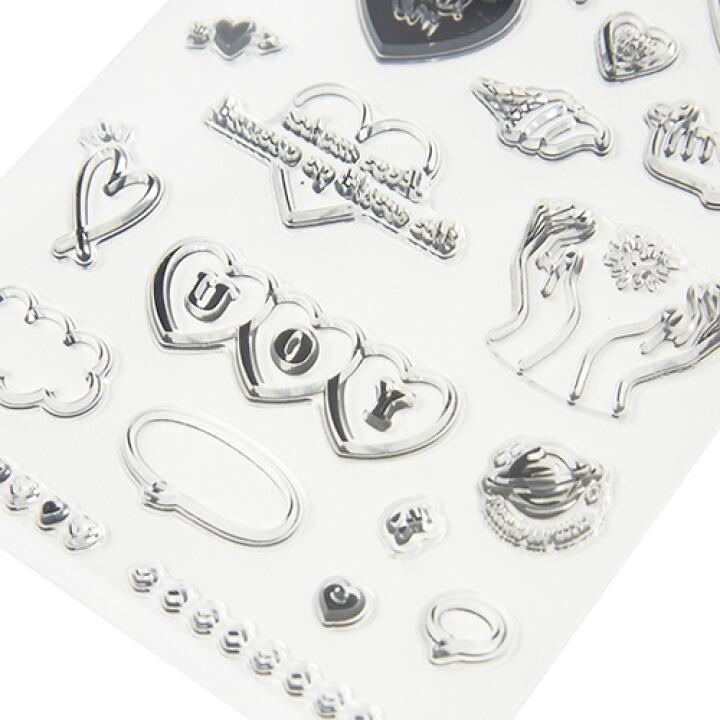 Tem Dán Sticker Stamp ARTBOX Hàn Quốc Họa Tiết Trái Tim Trang Trí Cho Sổ Tay