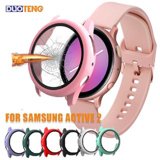 Duo teng kính cường lực bảo vệ màn hình kèm phụ kiện cho samsung galaxy watch active 2 40mm / 44mm