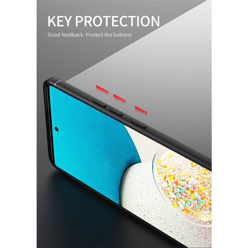 Ốp Điện Thoại TPU Mềm Mặt Nhám Có Vòng Đỡ Kim Loại Từ Tính Cho Samsung Galaxy A03s A13 A33 A53 A73 M32 4G 5G