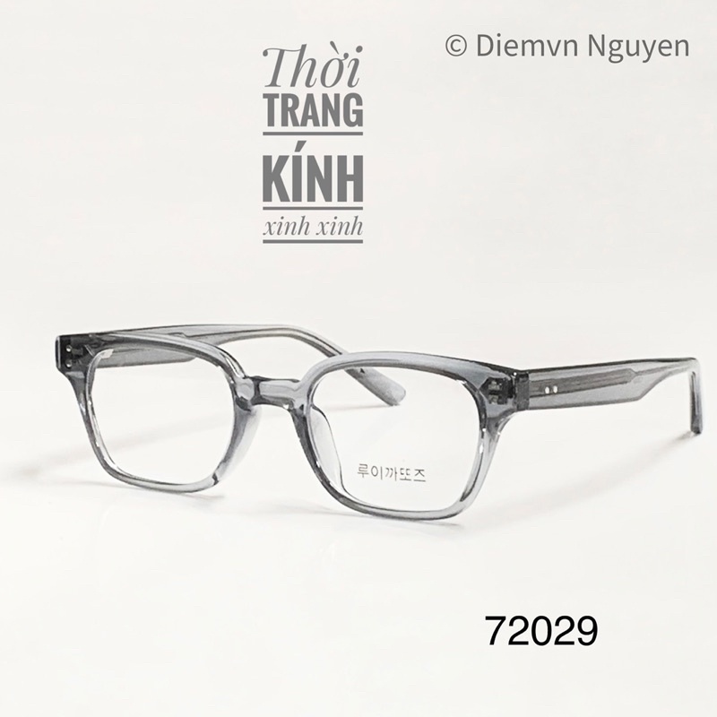 Gọng kính cận cao cấp _Gọng cận Unisex vuông, nhựa Acetate dày, cứng cáp và nặng tay