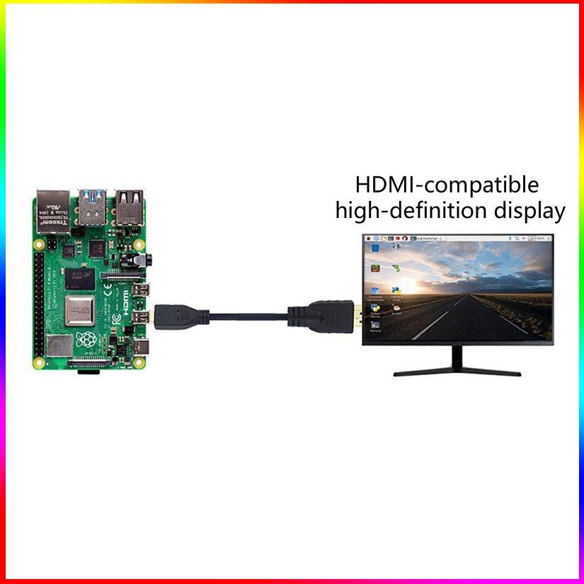 Dây Cáp Chuyển Đổi Hdmi Sang Hdmi 4k Cho Raspberry Pi 4 Model B