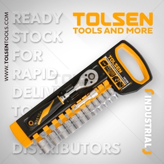 Bộ tuýt 12 chi tiết 3/8 inch hàng TỐT Tolsen 15151 thép Cr-V