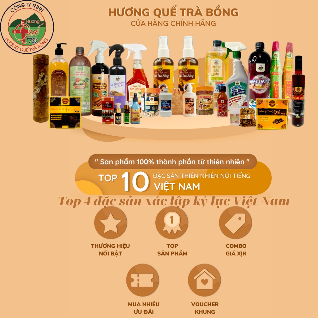 Nước Lau Sàn Quế Lỏng Nguyên Chất 1000ml Hương Quế Trà Bồng