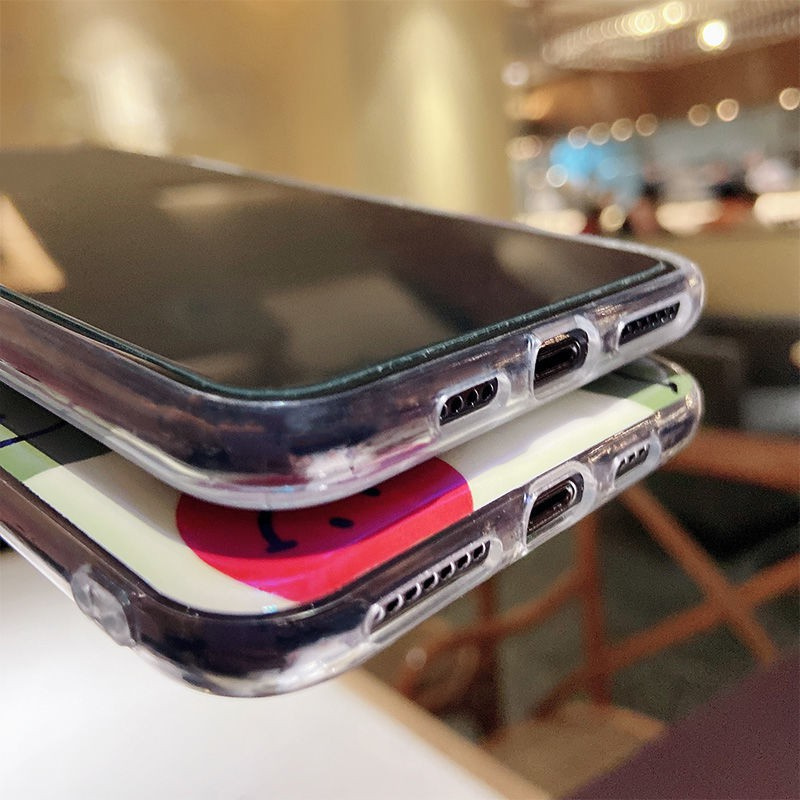 Ốp điện thoại silicon epoxy dễ thương thích hợp cho iPhone 12 13 promax 7 8Plus SE X XS XR XSMAX 11 11pro 11promax
