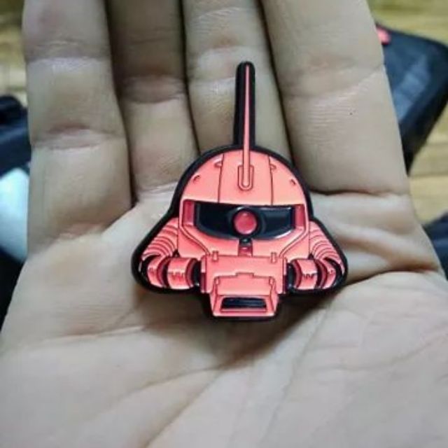 huy hiệu gắn áo, ba lô Pin gundam zaku 2 char aznable