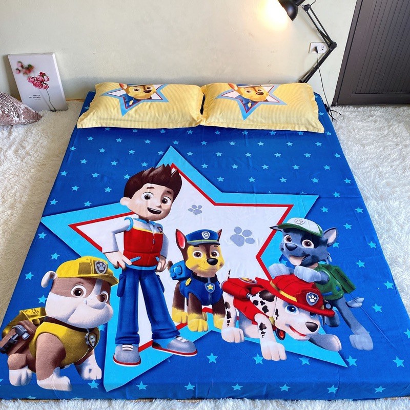 Sét Ga Gối Cotton Hoạt Hình 3D - Chó Cứu Hộ Pawpatrol