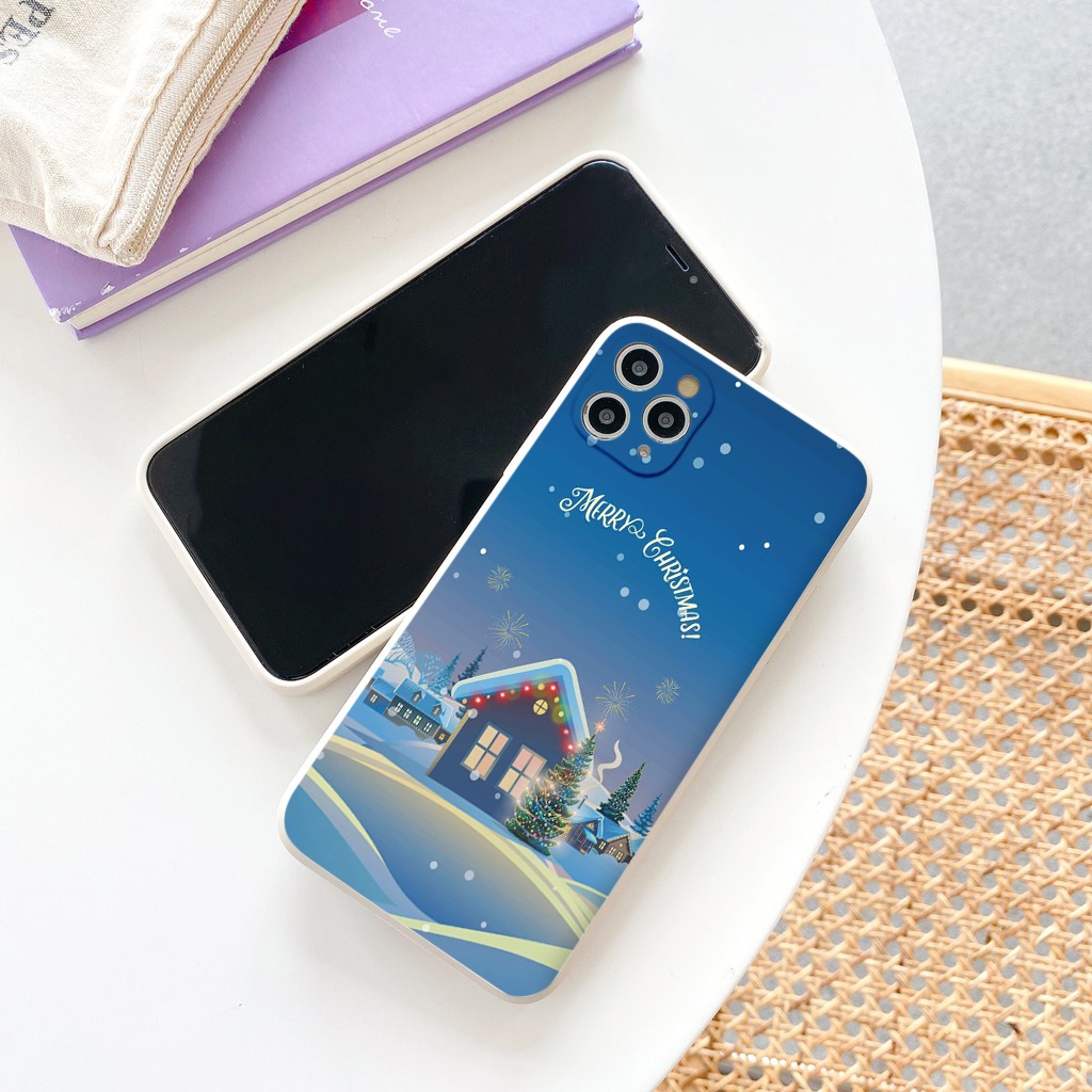Ốp lưng iphone Noel Merry Christmas ốp iphone 7 8 Plus 6 6s Plus 11 13 12 14 Pro MAX XR X XS MAX SE 2020 tr1235