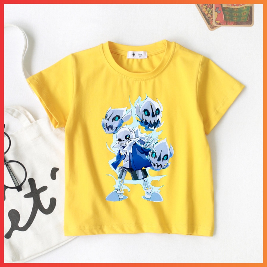 Áo sans undertale ink error màu vàng cho bé được yêu thích nhất