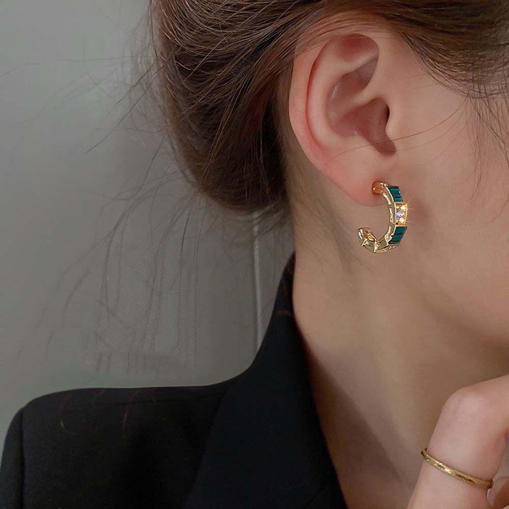 Bông Tai Hình Học Đơn Giản Thanh Lịch Cho Nữ|Bông Tai Thời Trang Hàn Quốc Xinh Xắn Dành Cho Nữ