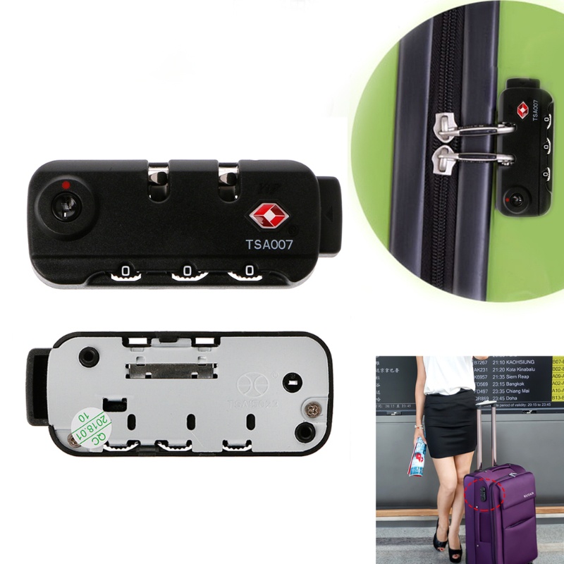 Ổ Khóa Hành Lý 3 Số seng TSA