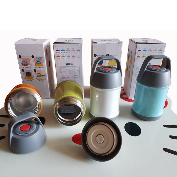 Bình ủ cháo giữ nhiệt đa năng 2 lớp 450ml tiện dụng cho gia đình | BigBuy360 - bigbuy360.vn